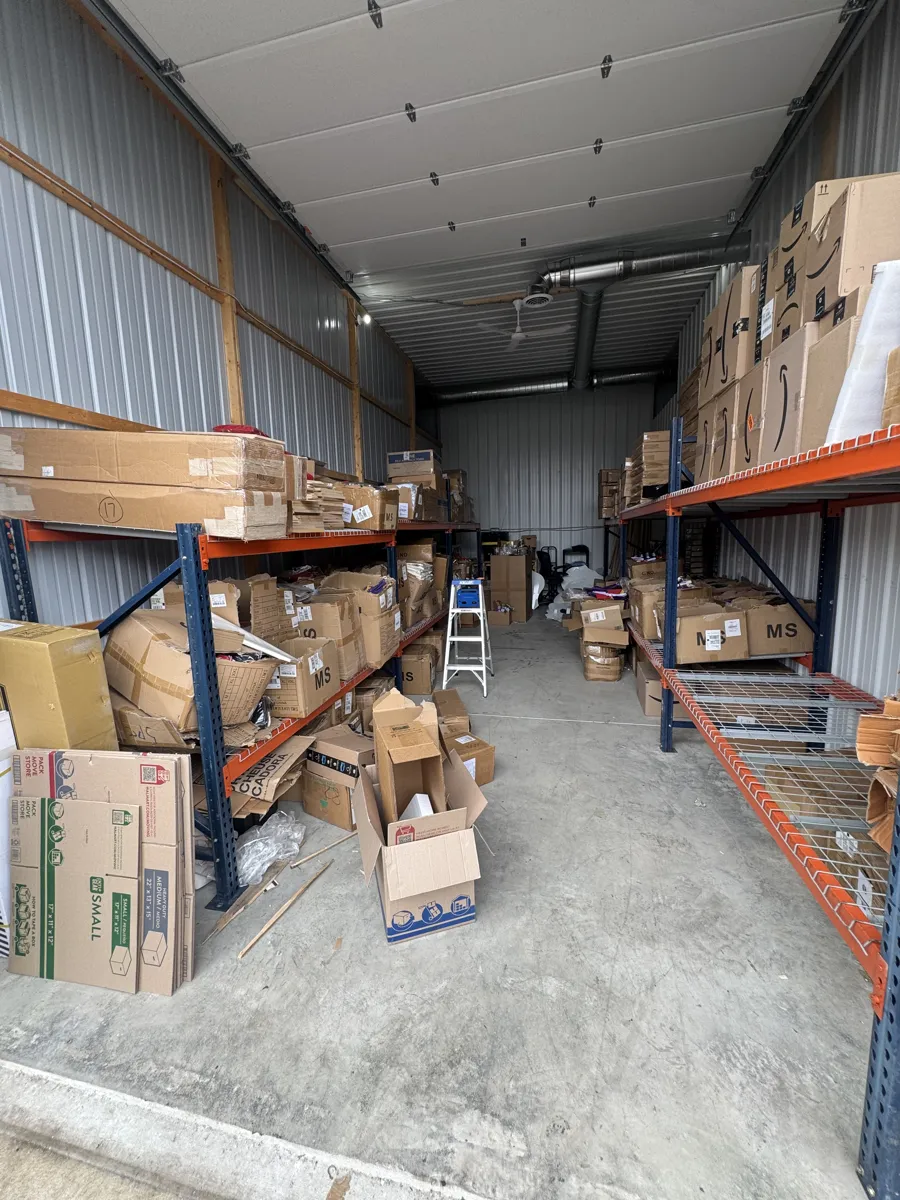 Boxes cleared out during a storage unit cleanout